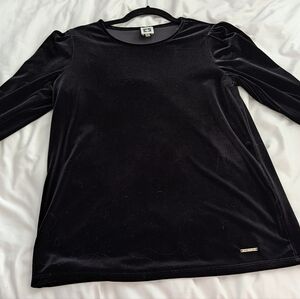 Anne Klein Black Velvet Top